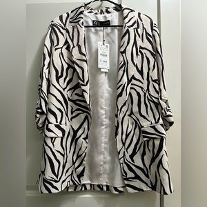 Express zebra print blazer. New with tags. Size large.